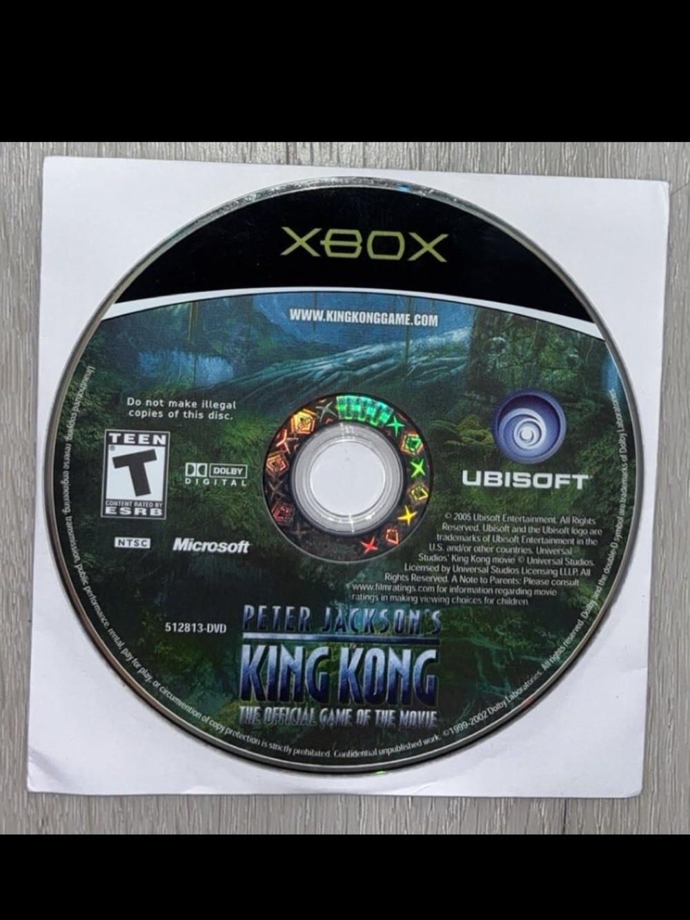 Xbox Peter Jackson's King Kong Game Disc - Black/Green